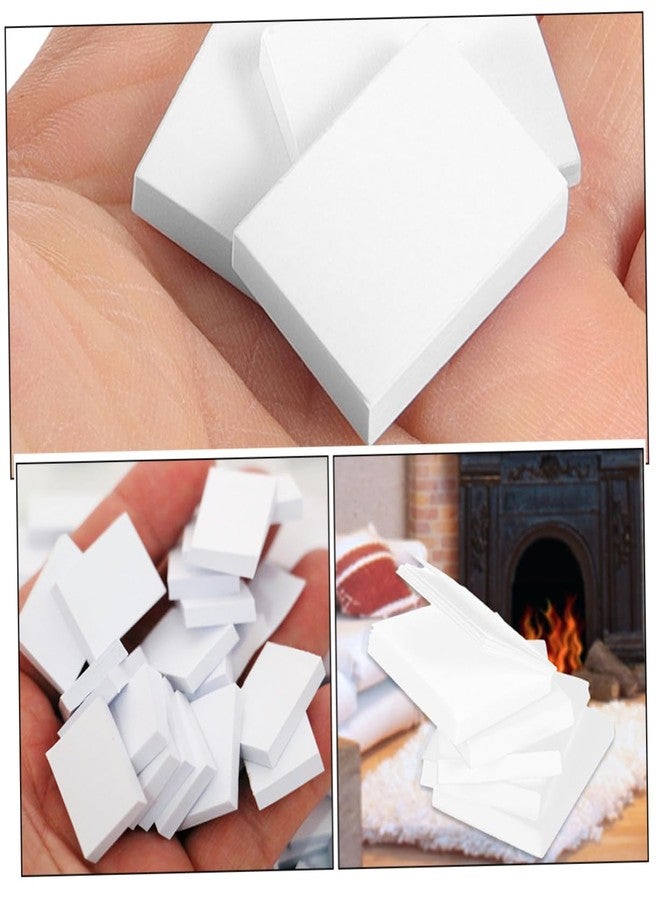 Sosoport 25Pcs Miniature Books for Dollhouse Mini Blank Books Model for DIY Mini Books Ornaments Dollhouse Book Decor Photo Prop 0.82 X 0.62 X 0.11In - Image 2
