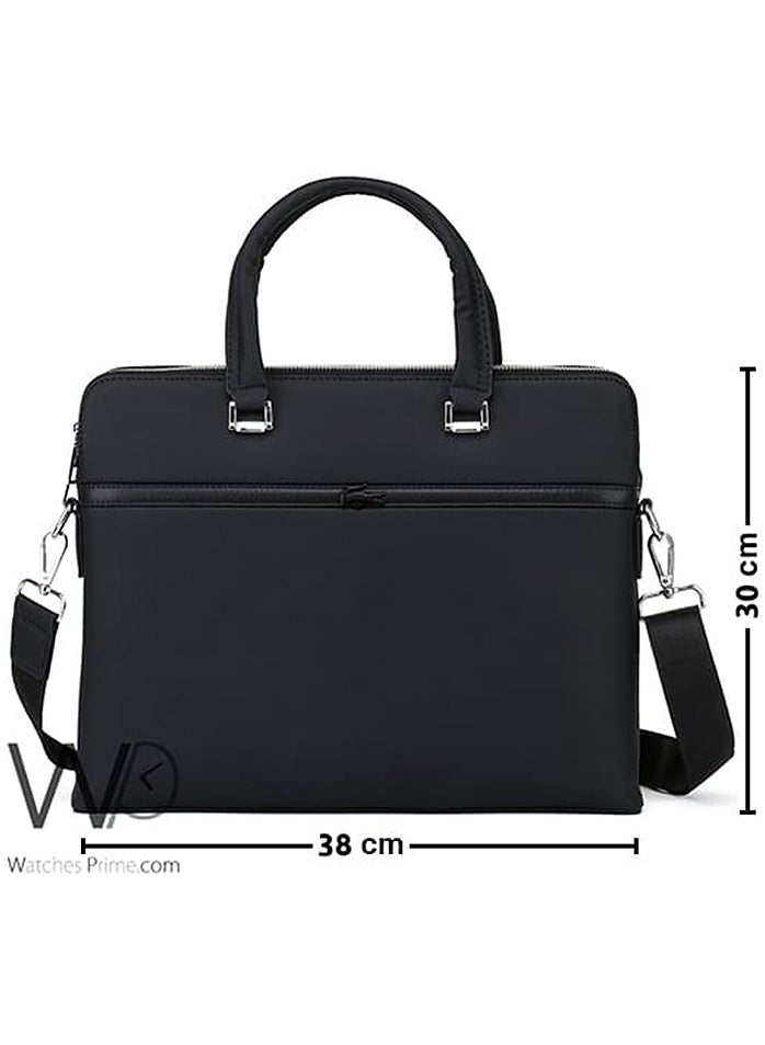 Lacoste Black Business Briefcase Handbag Men's - Image 2