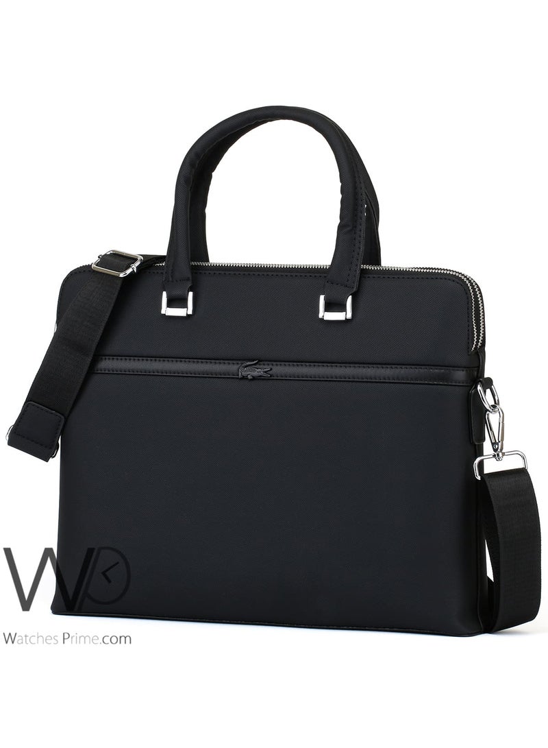Lacoste Black Business Briefcase Handbag Men's - Image 1