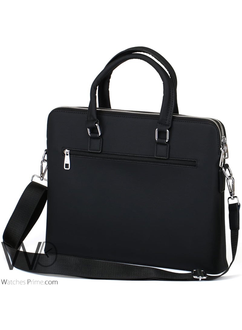 Lacoste Black Business Briefcase Handbag Men's - Image 5