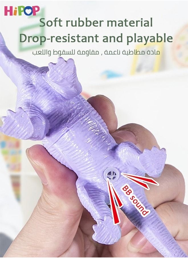 HIPOP - Dinosaur Toys With Dinosaur Figures, Activity Play Mat & Trees For Creating A Dino World Including Pterosaurs, Triceratops, Dinosaur Head Storge Design, Perfect Dinosaur Playset - Image 1