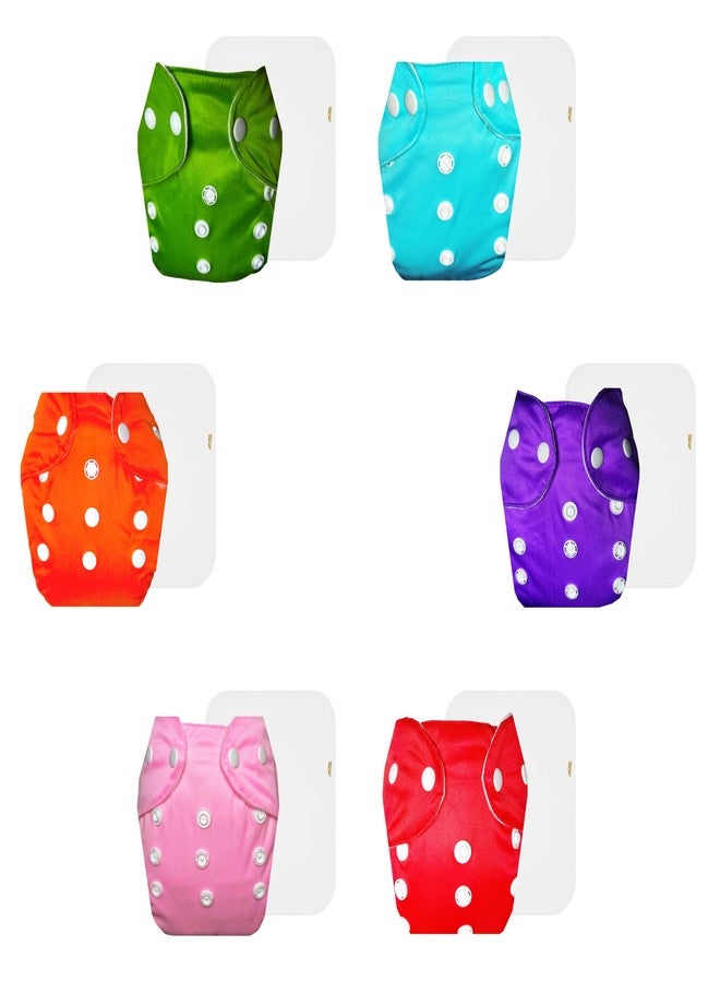 حفاضات دمبلدو لايت القماشية مع حشوة قطنية (عبوة من 6) | ملائمة تمامًا | مانعة للتسرب | سريعة الجفاف | ضرورية للاستخدام اليومي | من 3 أشهر إلى سنتين | للجنسين - Image 1