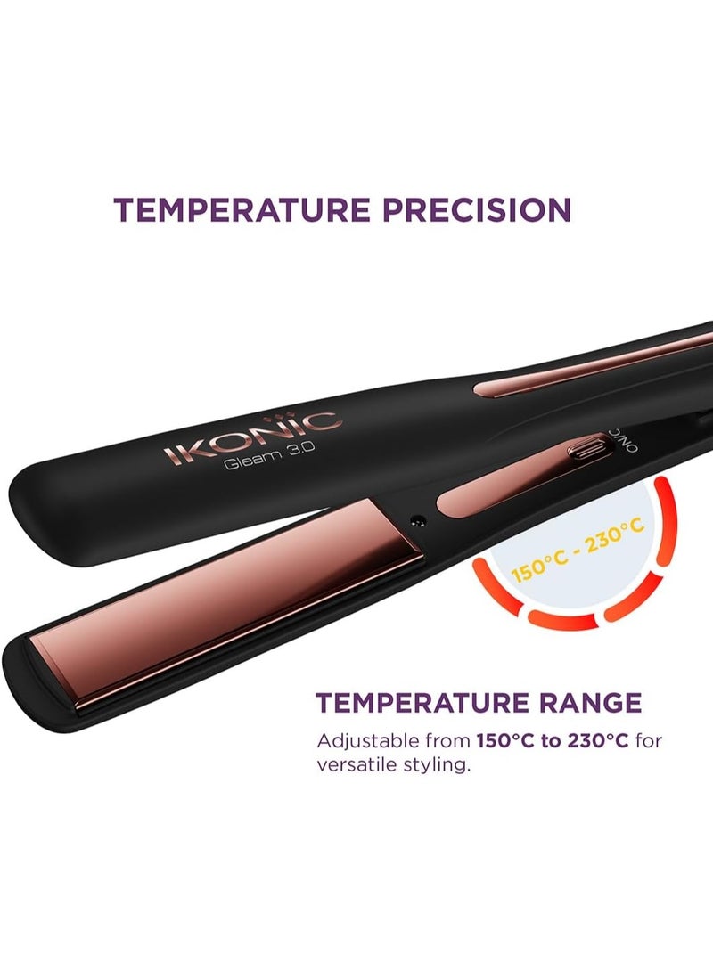 أي كونيك مكواة فرد الشعر آيكونيك جليم روز جولد 3.0 - Image 2
