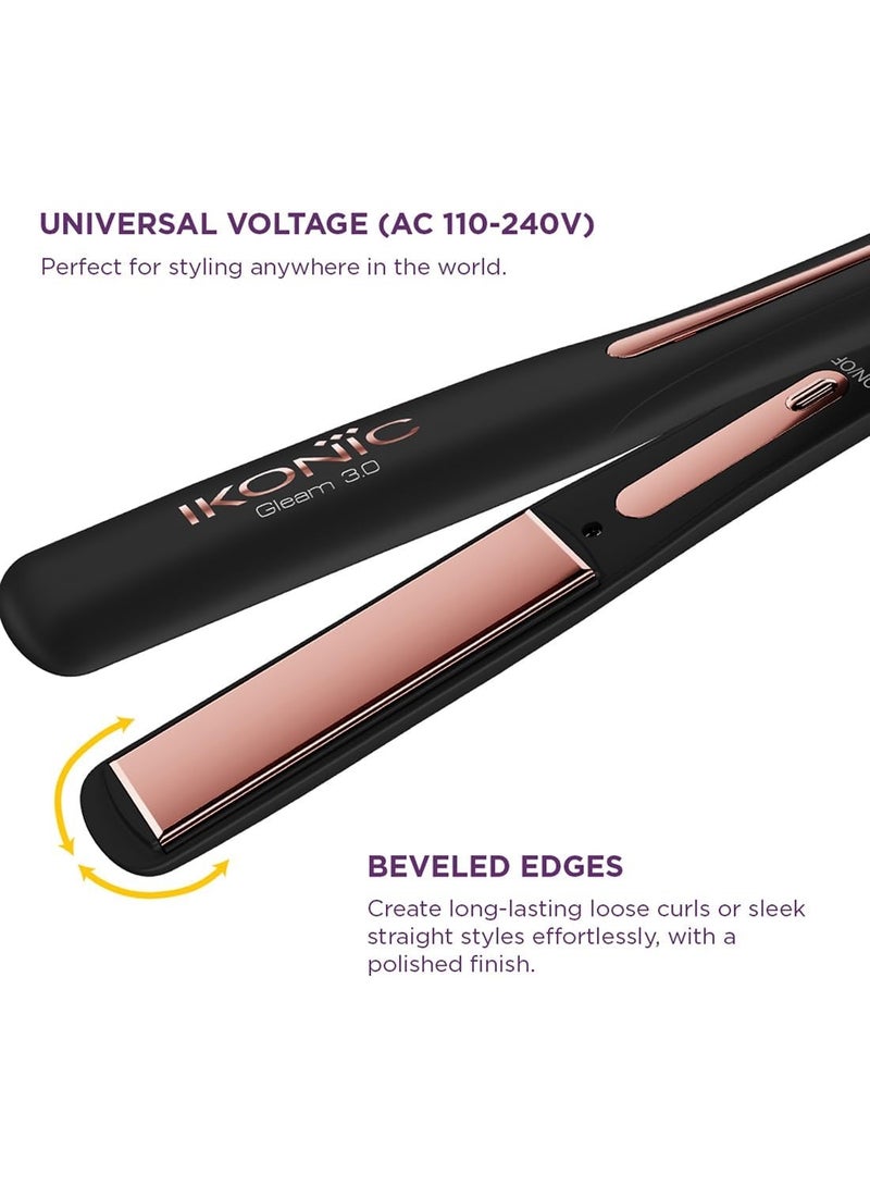 أي كونيك مكواة فرد الشعر آيكونيك جليم روز جولد 3.0 - Image 4