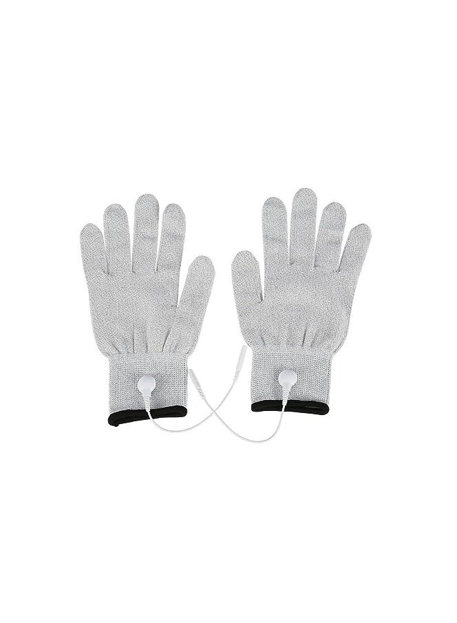 SYOSI Electrode Gloves, Conductive Glove for Electrode Gloves Massage Hand Gloves with Electrode for Pads,  Fiber Materials, Excellent Resistance  (1 Pair )  - Image 1