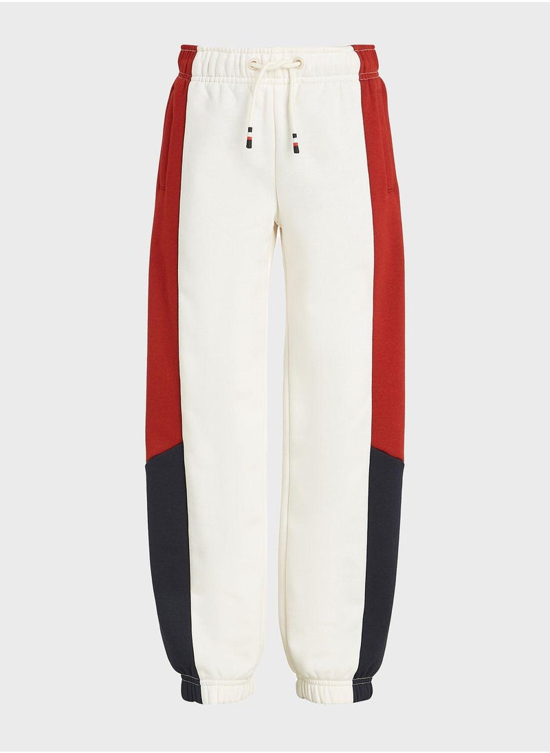 TOMMY HILFIGER Kids Coloblock Sweatpants  - Image 4