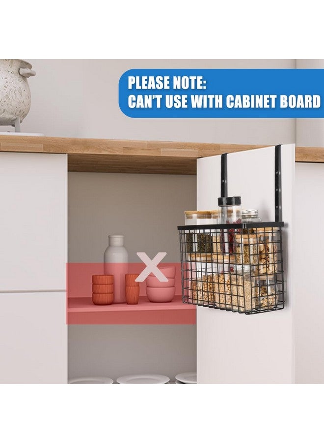 YMCCOOL 2 Pack Cabinet Door Organizer,Over The Cabinet Door Organizer with Towel Bars,Hang Over Cabinet Door Storage, Kitchen Cabinet Door Organizer for Cutting Board, Baking Sheet, Foil, Plastic Wrap - Image 3