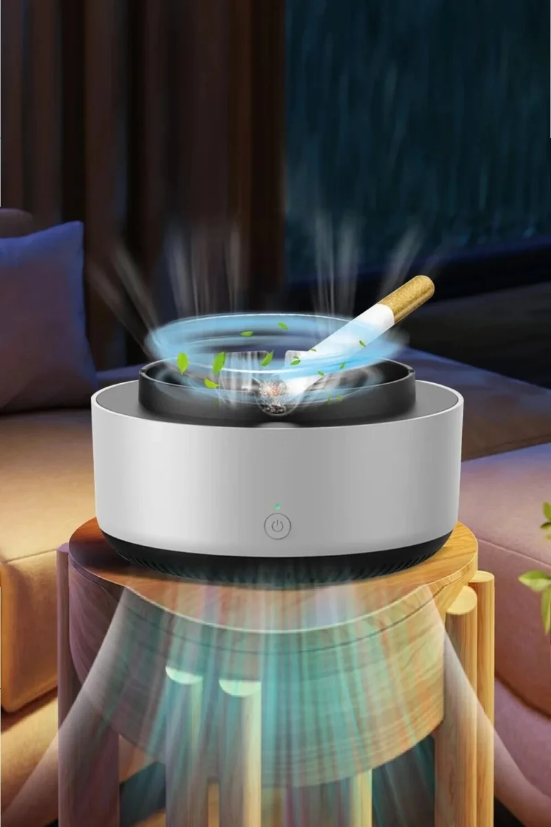 Safestore Smart Odorless Ashtray Smoke Inhaling Ashtray Filtered Air Purifier Auto Home Office