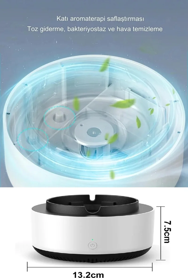 Safestore Smart Odorless Ashtray Smoke Inhaling Ashtray Filtered Air Purifier Auto Home Office