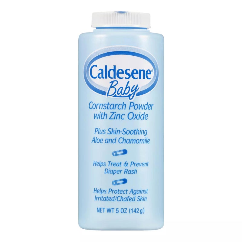 Caldesene Cornstarch Baby Powder with Zinc Oxide, Talc-Free Baby Powder, 5 Oz (2 Pack) - Image 1