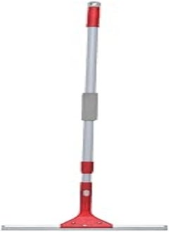 Liao Liao b130007 window cleaner with telescopic metal handle for home 30 cm - red grey 