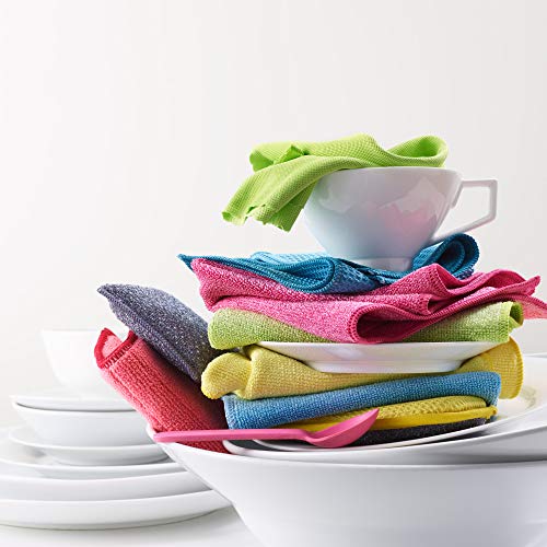 E-Cloth Cleaning Pad, Premium Microfiber Cleaning Cloth, Perfect Dish, Bathtub, Shower, and Barthroom Scrubber, Washable and Reusable, 100 Wash Guarantee, 2 Pack - Image 4