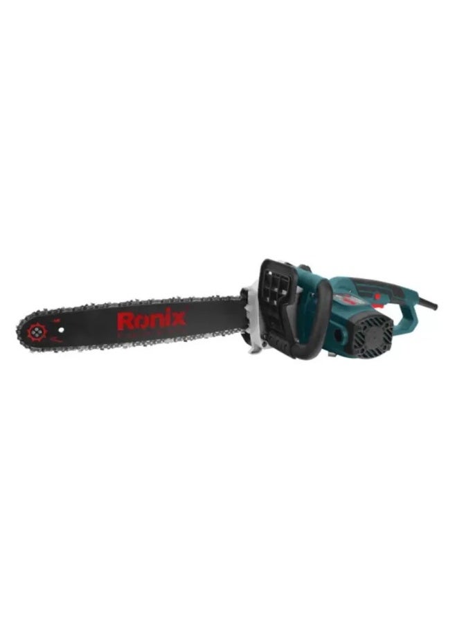 Ronix Electric Chainsaw 2200W | 40cm/16" Guide Bar | 8m/s Chain Speed | 3750 RPM | Pure Copper Motor | Auto Oil System | Rapid Heat Dissipation | Wood Cutting Saw | German Technology # Ronix 4716 - Image 5