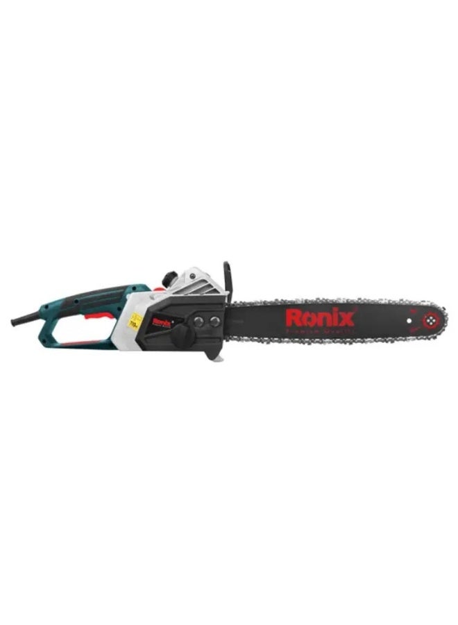 Ronix Electric Chainsaw 2200W | 40cm/16" Guide Bar | 8m/s Chain Speed | 3750 RPM | Pure Copper Motor | Auto Oil System | Rapid Heat Dissipation | Wood Cutting Saw | German Technology # Ronix 4716 - Image 1