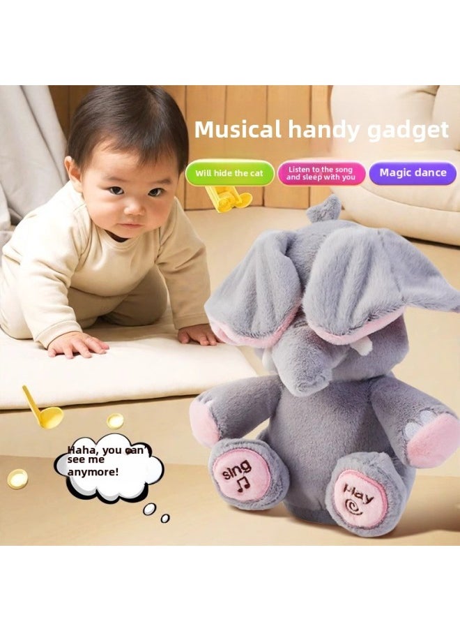 Generic - Peek-a-boo Elephant Toy Soothing Doll Head Up Practice Training 0-1-3 Year Old Babies Learn To Talk Artifact Mots-Color:Hamster Jumping Ball [rechargeable Model] [cheap Bag] - Image 1