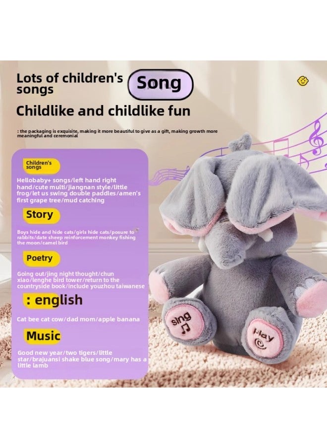 Generic - Peek-a-boo Elephant Toy Soothing Doll Head Up Practice Training 0-1-3 Year Old Babies Learn To Talk Artifact Mots-Color:Hamster Jumping Ball [rechargeable Model] [cheap Bag] - Image 1
