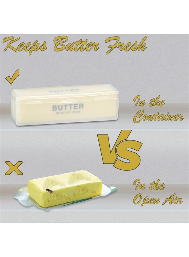 Home-X Single Stick Butter Container - Form Fitting Butter Dish Designed to Hold 1/4 lb of Butter, BPA-free Butter Dish with Lid, Durable Butter Keeper for Home Kitchen Décor - Image 5