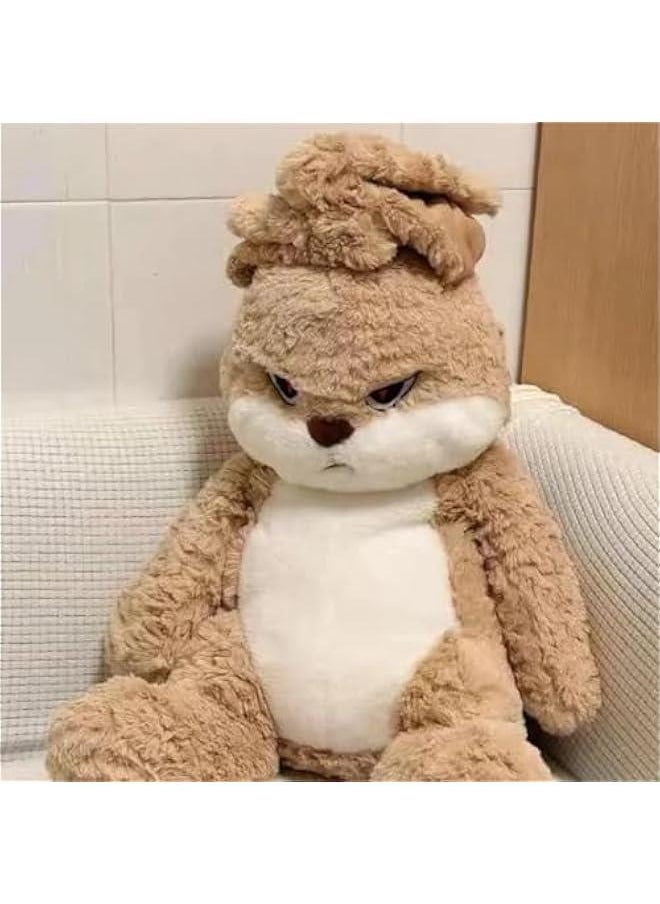 Generic - Angry Lop Eared Rabbit Plush,  Brown Bunny Stuffed Animal Cute Bunny Plush Toy Soft Kawaii Bunny plushie for Kids and Adults  Gifts - Image 1