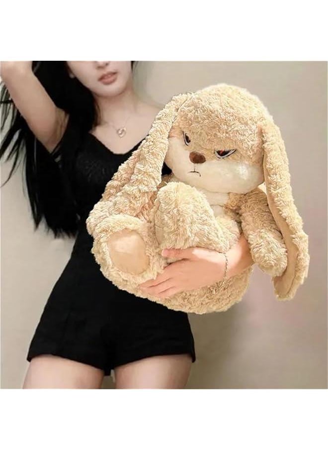 Generic - Angry Lop Eared Rabbit Plush,  Brown Bunny Stuffed Animal Cute Bunny Plush Toy Soft Kawaii Bunny plushie for Kids and Adults  Gifts - Image 1