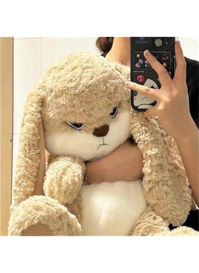 Generic - Angry Lop Eared Rabbit Plush,  Brown Bunny Stuffed Animal Cute Bunny Plush Toy Soft Kawaii Bunny plushie for Kids and Adults  Gifts - Image 1