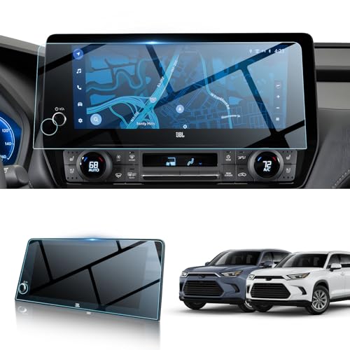 BIBIBO for 2024 2025 2026 Toyota Grand Highlander Screen Protector 2024 2025 2026 Toyota Grand Highlander XLE/Limited/Platinum 12.3" Display 2024-2026 Grand Highlander Radio Tempered Glass Screen Protector 2024 2025 Grand Highlander - Image 1
