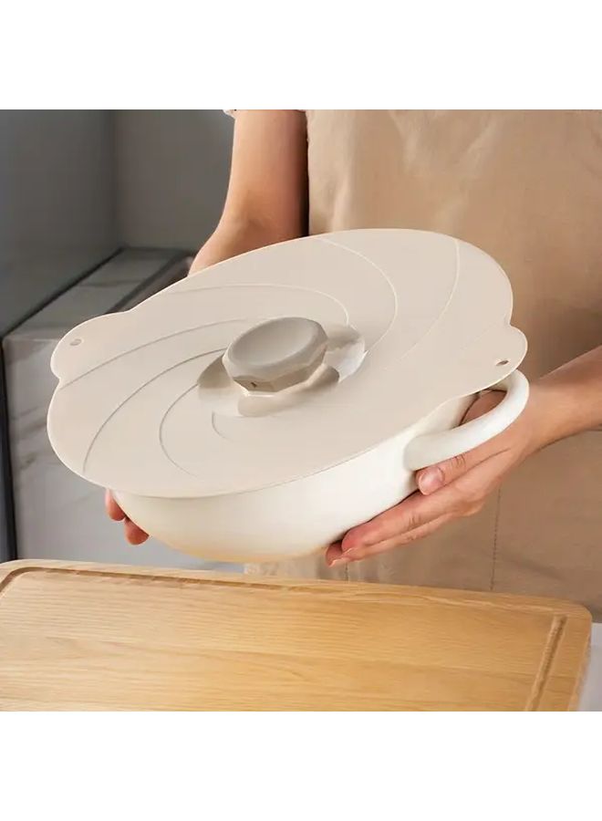 Model C Silicone Microwave Splatter Cover Reusable Heat Resistant Food Lids 6 Sizes - Image 4