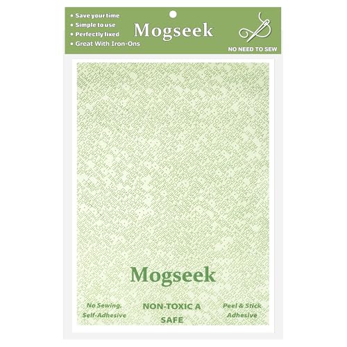 Mogseek Patch Magic Adhesive, Girl Scout Patch Adhesive Washable Double-Sided Glue for Scout Badges, Patches, Fabric, and More, Cut-to-Fit Freestyle, No Sew No Iron, 1 Pack - Image 1