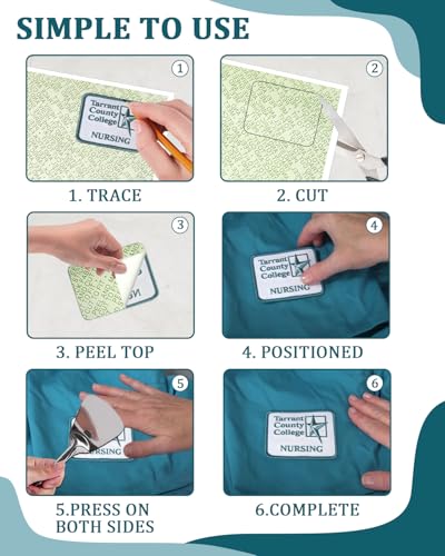 Mogseek Patch Magic Adhesive, Girl Scout Patch Adhesive Washable Double-Sided Glue for Scout Badges, Patches, Fabric, and More, Cut-to-Fit Freestyle, No Sew No Iron, 1 Pack - Image 4