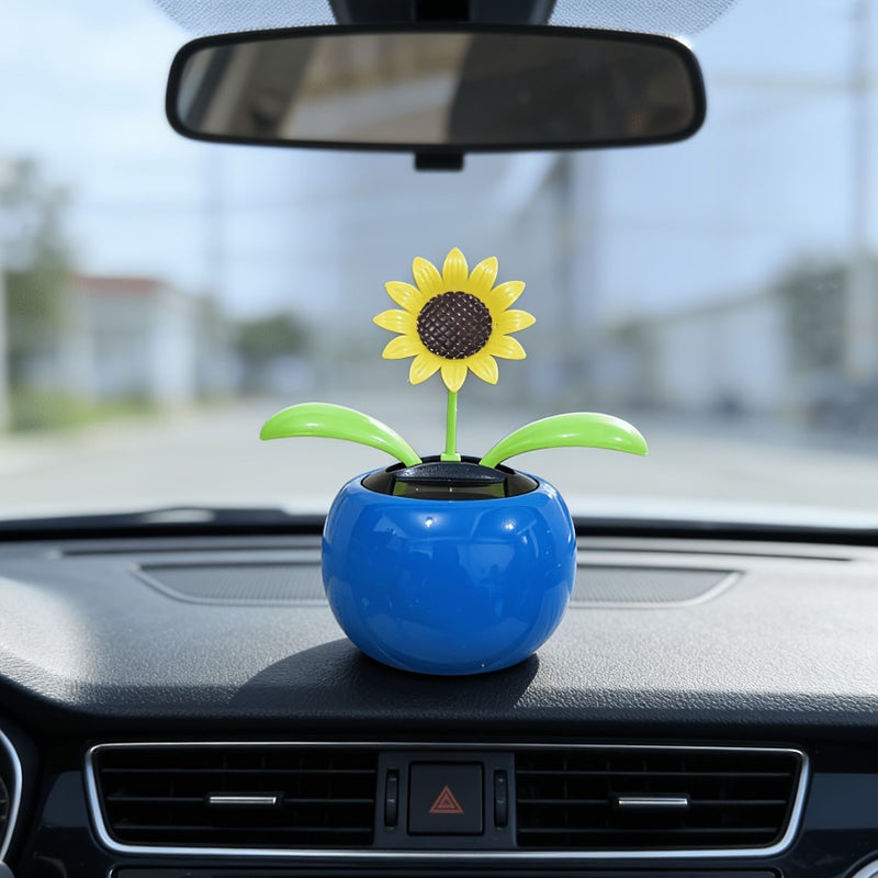 Clear Healing Sunflower Car Center Console Ornament Home Desk - Image 5