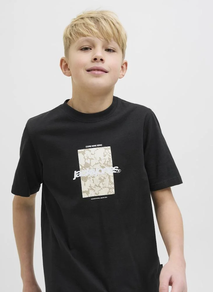 Jack & Jones Junior Kids Logo Crew Neck T-Shirt