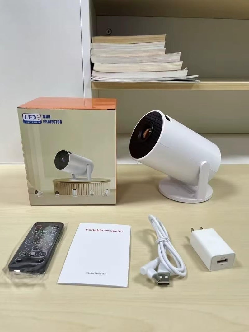 Derovan DY320 Mini Smart Projector – Native 720P (4K Compatible), Android 11, Wi‑Fi 6 & Bluetooth 5.0, Auto Keystone & 180° Rotatable Portable Projector (Black) - Image 2