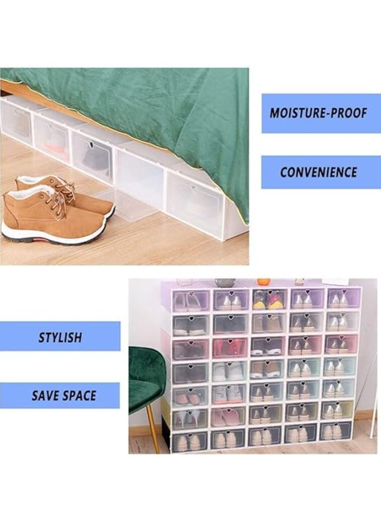 Cool Baby Style COOLBABY Shoe Box Shoe Foldable Storage Box 12 Pieces White - Image 5