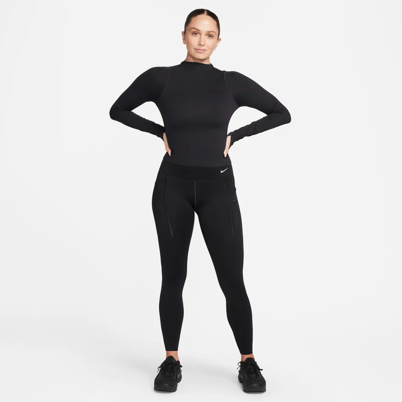Nike Black Women's Zenvy Dri-FIT Yoga Top for Women | Best Price UAE