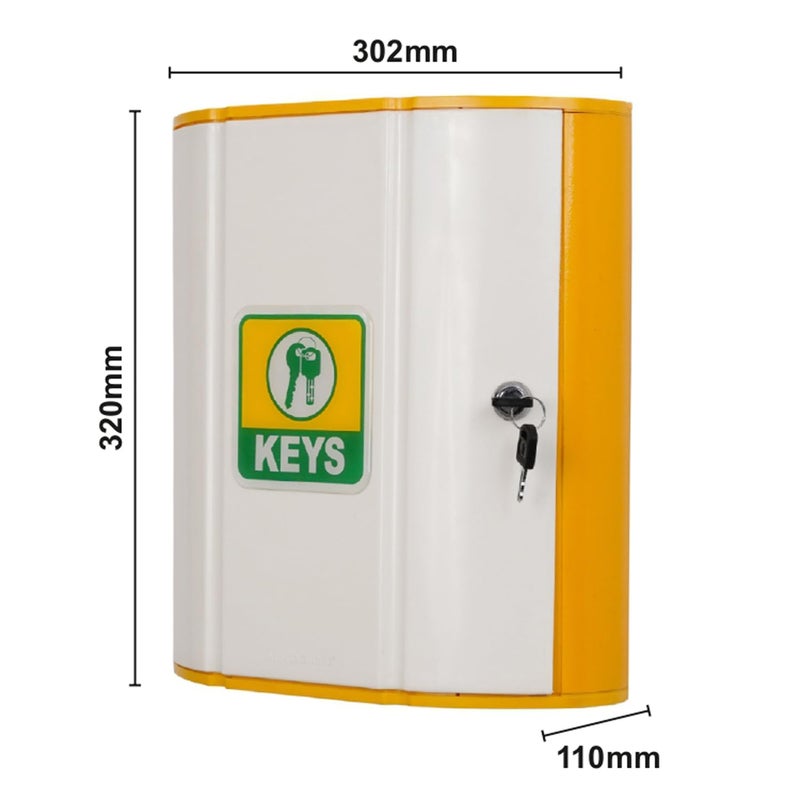 ALKOSIGN Key Storage Lockable Box with Plastic and Aluminum Frame 45 Keys - Image 2