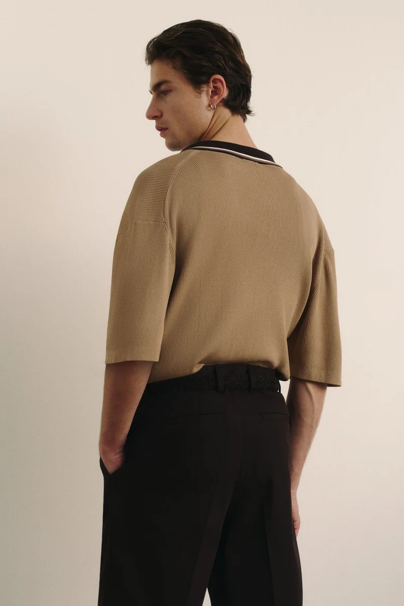 H&M  Regular Fit Rib-knit shirt for Men | Best Price UAE