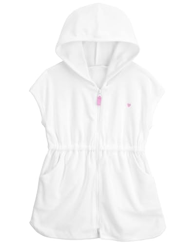 Carter's Girls' Swim Cover-up (White/Purple, 3 Months) - Image 4