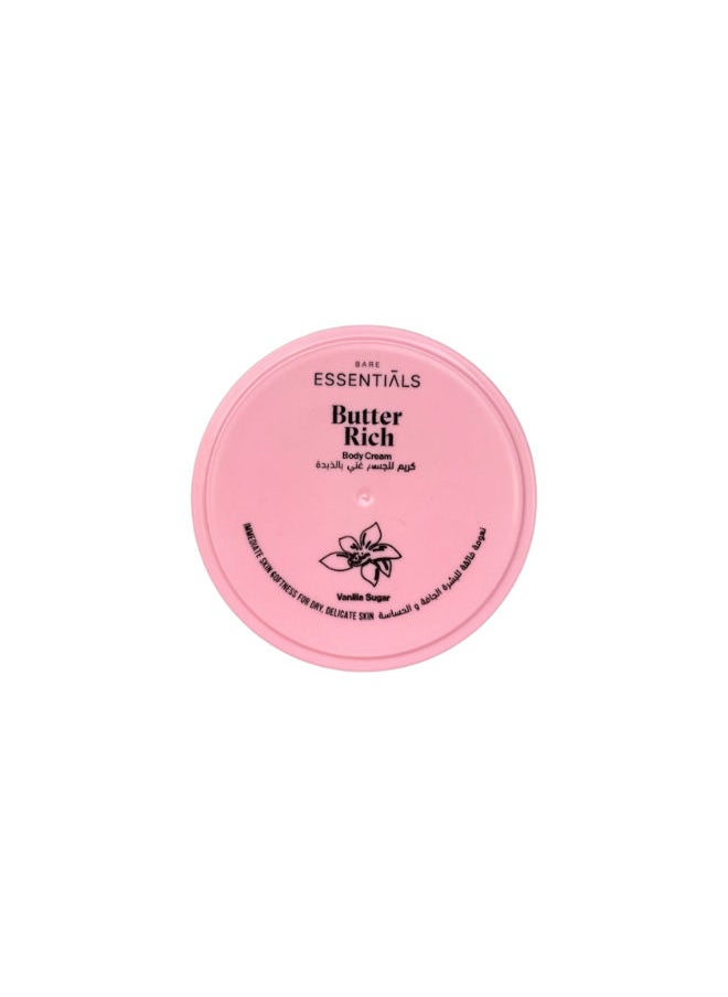 ESSENTIALS Butter Rich Body Cream with Vanilla Sugar 