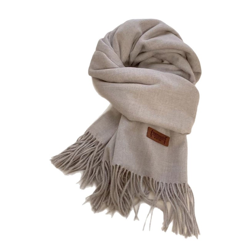Solid Color Scarf Women'S Winter Men'S Universal Couple'S Shawl Dual-Use Warm Long Thickened Japanese Korean Style - Image 5