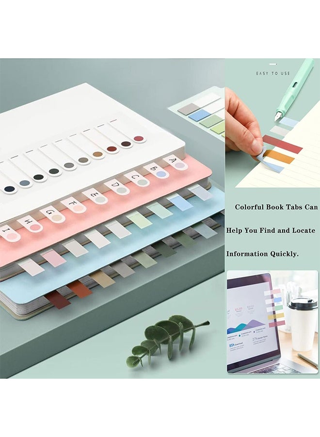 Ocean 1200 PCS Page Markers, Morandi Sticky Note Tabs Colored Writable and Repositionable Book Flags Tabs Strip Index Tabs, Page Tabs, Sticky Tabs for Books Office Supplies - Image 5