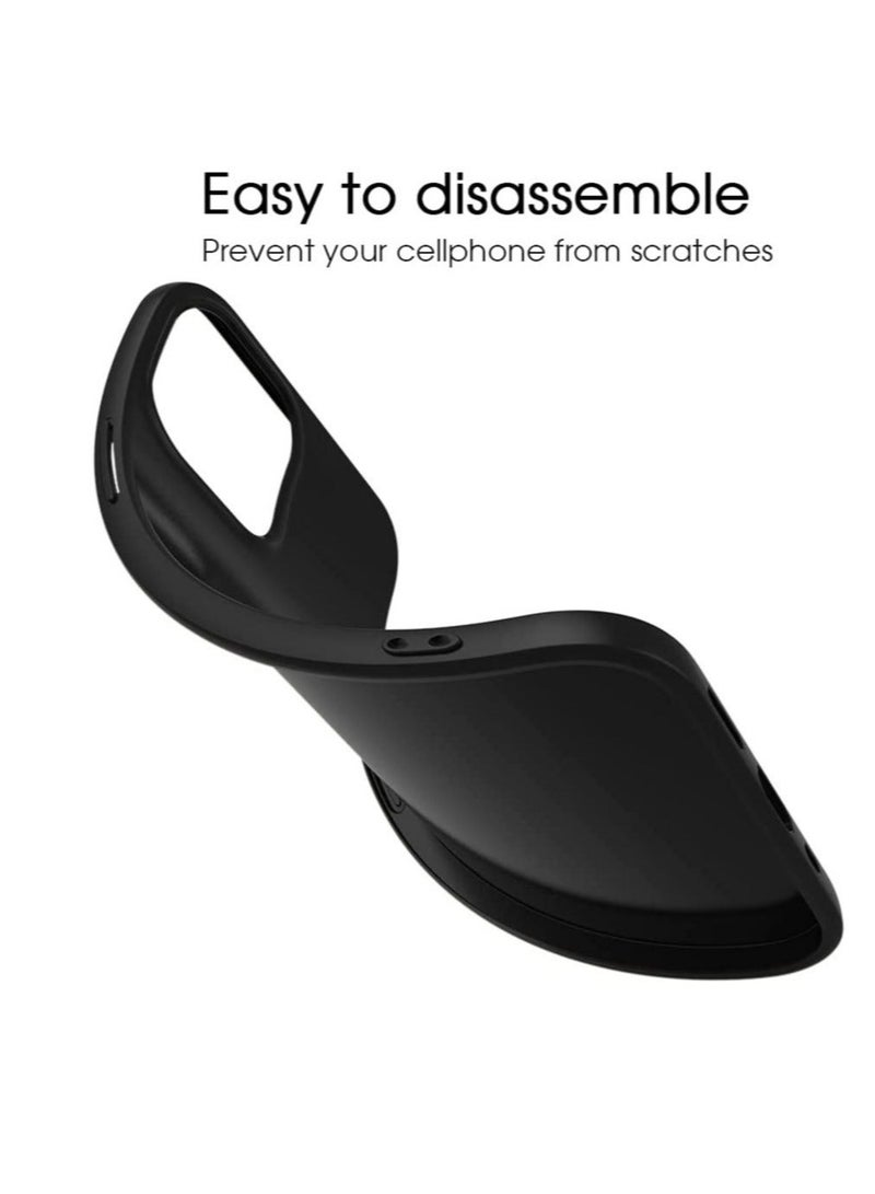 MUNTAQI iPhone 12 Pro Max Case Slim Fit Ultra-Thin [Guardian Series] Soft TPU Matte Finish Coating Phone Cases Lightweight - Image 4