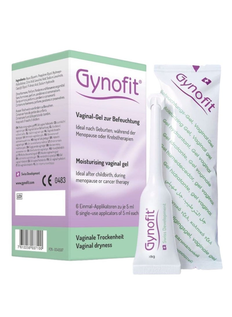 Gynofit Moisturising Vaginal Gel Instant Relief 6*5ml - Image 1