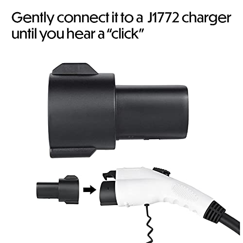 Lectron J1772 to Tesla (NACS) EV Charging Adapter 60 Amp (250V) - Compatible with Tesla Model S/3/X/Y & Cybertruck Electric Vehicles (Black) - Image 5