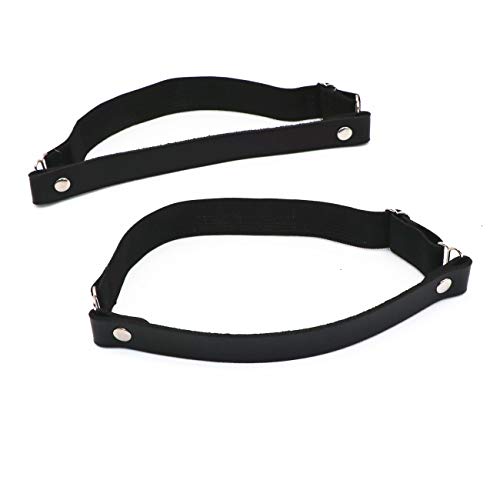 Outman 2Pcs Adjustable Elastic Leather Punk Thigh Garter Belts Leg Rings Leg Garters for Women - Image 1