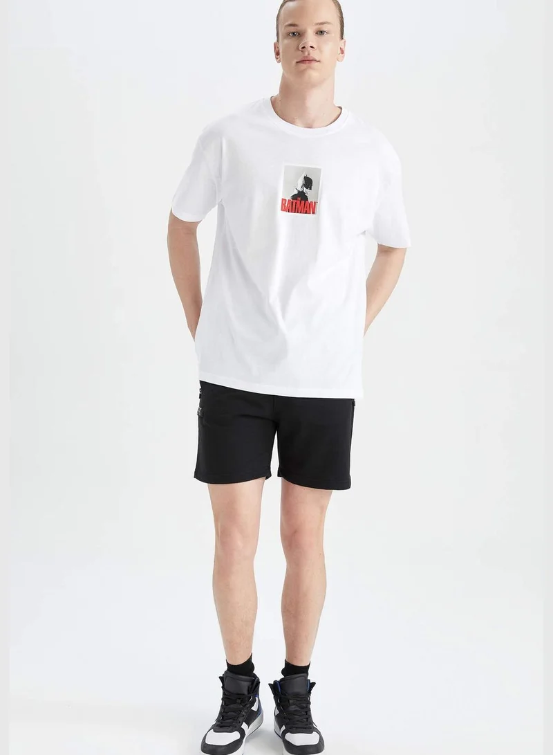DeFacto Boxy Fit Short Sleeve Batman Print T-Shirt