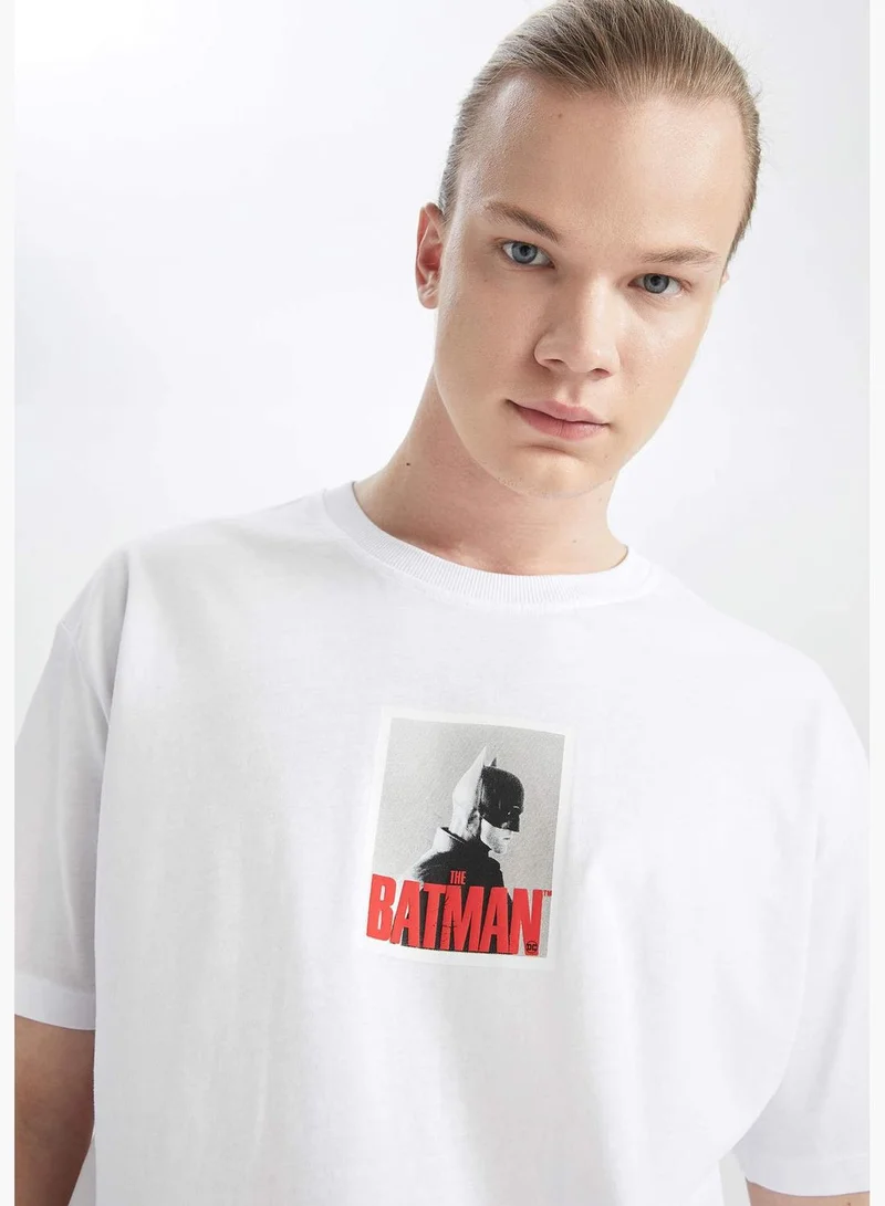DeFacto Boxy Fit Short Sleeve Batman Print T-Shirt