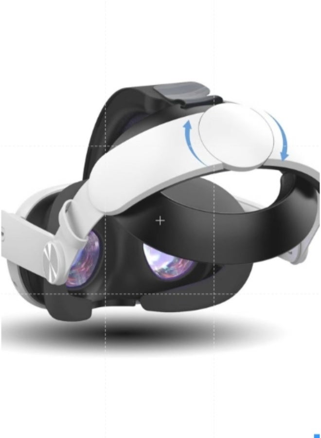 أنمي حزام الرأس لـ Meta Quest 3، حزام النخبة البديل لتعزيز الراحة، تقليل ضغط الوجه، ملحقات الواقع الافتراضي المريحة القابلة للتعديل لحزام الرأس لـ Quest