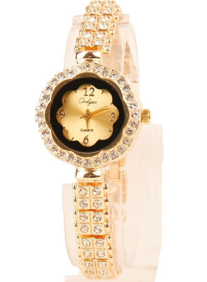 Onlyou Women’s Casual Watch, Gold Dial, Stainless Steel Material - Image 5