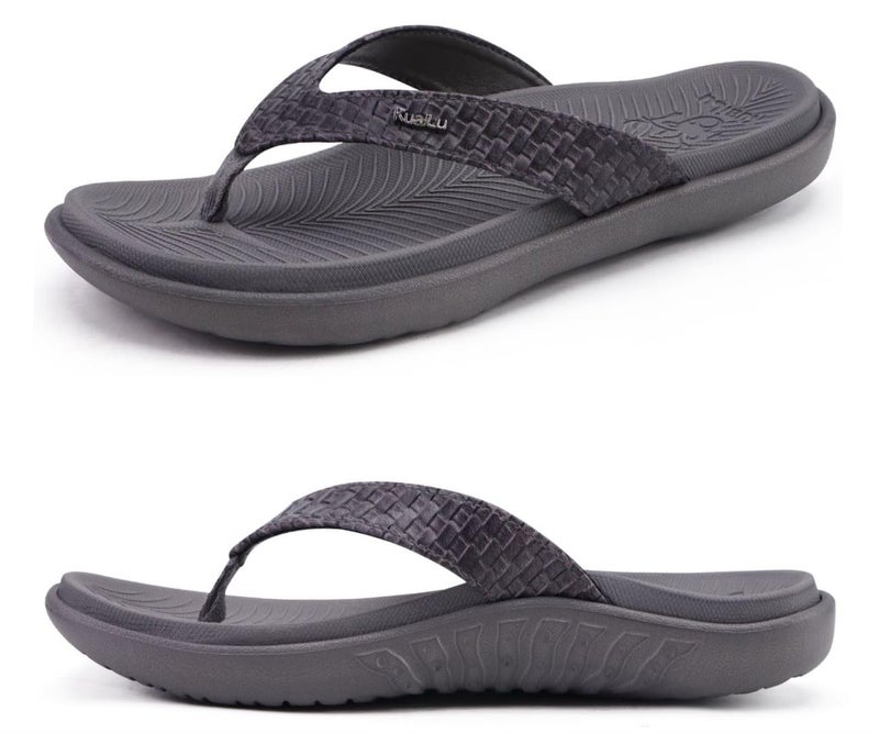 KuaiLu Womens Flip Flops Ladies Yoga Mat Comfortable Walking Thong Sandals With Plantar Fasciitis Arch Support Slip On Indoor Outdoor For Summer - Image 1