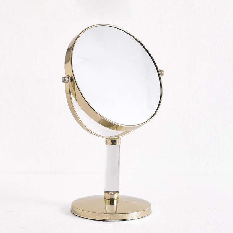 Pan Home Double Sided Vanity Mirror - Gold - Image 4
