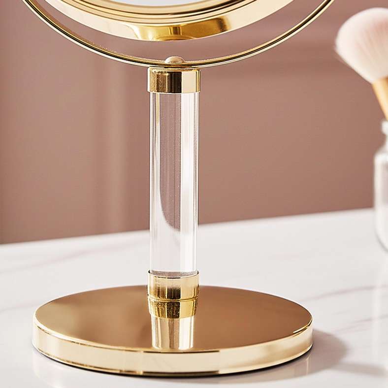 Pan Home Double Sided Vanity Mirror - Gold - Image 3